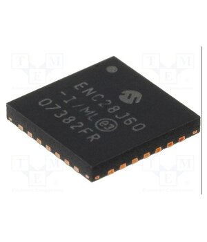 ENC28J60-I/ML IC: Ethernet controller; 10Base-T; SPI; QFN28; 3.1÷3.6V; -40÷85°C yOlAvceXDb6F_hA_5p1YdKA5dkl7MR2B5jmHUDIEFAI