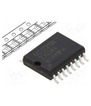 DS3231SN+T&R IC: RTC circuit; I2C; SO16-W; 2.3÷5.5V jb8_eqrQsGyb9KUzKYplVQnAeN4_P4MNKQx9XqMcUnI
