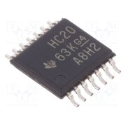 SN74HC20PW IC: digital; NAND; Ch: 2; IN: 4; SMD; TSSOP14; 2÷6VDC; HC 1CiLB7t50ZPjlzkzmx5sDQaY3qEfFex-LV1zOMX90UA