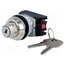NEF30-BXY Switch: rotary with key; 30mm; Stabl.pos: 2; NC + NO; silver; IP56 nJ05oXdvadmvHvUI2K4z8A0trXhn-MU6YbG4AjBinsY