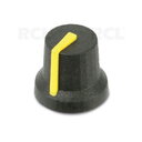 RANKENĖLĖ gumuota ø16.8x14.5mm, 6mm, geltona, tipas CL170845CR CLIFF