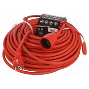 W-97351 Extension lead; 3G2.5mm2; 50m; rubber; red; Sockets no: 1; 16A cMbmU8AxzKL4aohWsiFrA7H6z5sqpL5wCDJC-m663WY