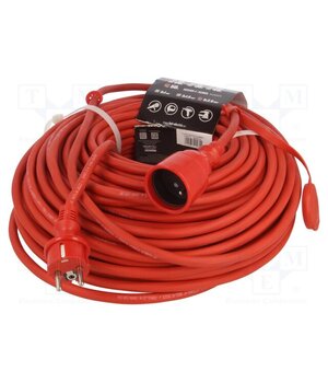 W-97351 Extension lead; 3G2.5mm2; 50m; rubber; red; Sockets no: 1; 16A cMbmU8AxzKL4aohWsiFrA7H6z5sqpL5wCDJC-m663WY