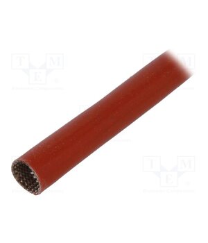 SCS4KV 10.0 RB 100 Insulating tube; fiberglass; brick red; -60÷250°C; Øint: 10mm jAWxLrf3MrOaecpzeZ_Q_kdJwWXBLktSOXLFNo4nK2U
