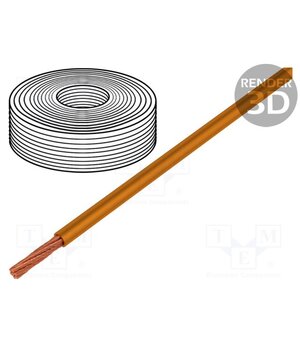 15309 Wire; LifY; 1x0.25mm2; stranded; Cu; PVC; orange; 300V; -15÷80°C ECF5TIVVgNYWpuSIiHiJdxnqe4qwL2kWhhs7qEpL1y0