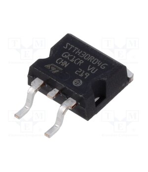 STTH30R04G Diode: rectifying; SMD; 400V; 30A; 24ns; D2PAK; Ufmax: 0.97V; tube vijT_6uu-6IHQY0656_F-RiSUyH3t7TRASLcAH2b7x8