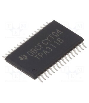 TPA3118D2DAP IC: audio amplifier; Pout: 60W; 4.5÷26VDC; Ch: 2; Amp.class: D; 8Ω 9wAk9YcSpe30CFSbbXeL8IKIp0kB_cAqbGWZp1JI7Io