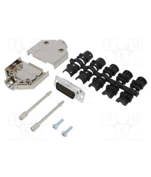 L17DTPK-M-15+L717HDA26P Connector: D-Sub HD; PIN: 26; male; straight; soldering; for cable iooy2zGwQxmHxOFZSxAcr5AfPti3mSuQf4hxymYzQwQ