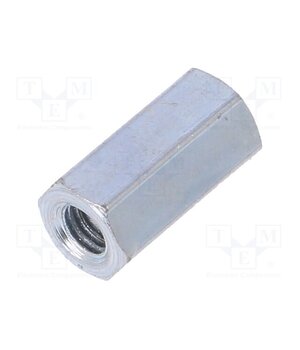 123X10 Screwed spacer sleeve; 10mm; Int.thread: M3; hexagonal; steel 9gB-UZUfN5KxUSPiF-Bu7E9jtKAlfnFvD118w9bi_ng