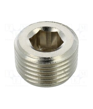 3025 1/2 Accessories: screw plug; R 1/2" external; nickel plated brass sOhBze7qU_O8a2s3ZmoOQv_hnqkJGwX7pnpDxvzfPKo