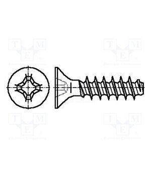 2042614 Screw; for plastic; 2.2x10; Head: countersunk; Phillips; PH1; steel AKqitKrO5eFpnZWazIXl2sChDMmkISZywULZyZ4oYP0
