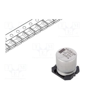 UCD1J221MNQ1MS Capacitor: electrolytic; low ESR; SMD; 220uF; 63VDC; Ø12.5x13.5mm aJat1igxDXffhlDqzGMo7YTfFIseCjKXBSnnls7wENs