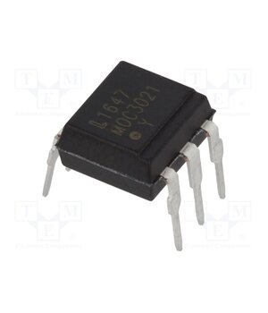 MOC3021 Optotriac; 5kV; Uout: 400V; without zero voltage crossing driver pe86ll41hnHTKcCglRjhrDBBEj40uLzXHHk5YB8ut4Q
