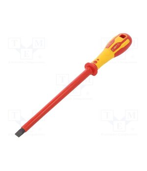 T49144-100 Screwdriver; insulated; slot; SL 10; Blade length: 200mm; 1kVAC xQAzp4_L92Zc-_Ld3CbD7B-hfaOsrZmMgcqfpRLGB14