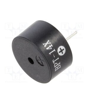 BPT14X Sound transducer: piezo signaller; with built-in generator; THT QVqraYrYssPDU_p9jg0tzF_vm6crfvxRrr8K-XncDDc