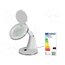 LUP-19-LED-N Desk magnifier; with backlight; 3dpt,12dpt; Ø95mm; Ø3.74"; 5W DzudiBlwAWR_MNG0pyRKZJAhO1UfmYmJ5bdbhYeEFiI