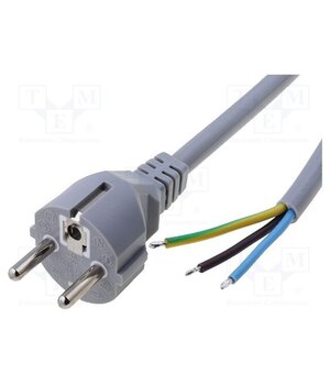 LT312 H05VV-F 3X1.0 1.8M GRY Cable; 3x1mm2; CEE 7/7 (E/F) plug,wires; PVC; 1.8m; grey; 16A; 250V p0_9gb8USBlV2-ooluIqhzOZVxcVN775WPyMFwdRvXU