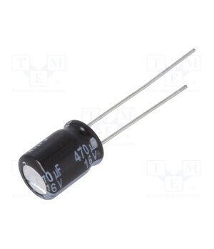 EEUFR1C471 Capacitor: electrolytic; low ESR; THT; 470uF; 16VDC; Ø8x11.5mm gckJGba7fWr70pljPquaC_a1w2ygRp8dwiaoJm9cW0s