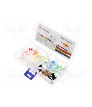 OKLEDT50606A Diode: LED-kit; THT; 5mm; 130pcs; 1.8÷2.4/2.7÷3.4VDC; plastic box FcH2gJ6S7oaVG1AW32EoPNdYci0GSd5HsC7LU0wyFzo