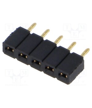 SLW-105-01-G-S Connector: pin strips; socket; female; PIN: 5; vertical; THT; 2.54mm Y0T1EH0xJwUFI3Ff48uIrlI8lxVVmW7D0l1hyeszpdw