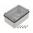 686.225 Enclosure: multipurpose; X: 88mm; Y: 128mm; Z: 59mm; SCABOX; grey j0iubWqxtvC0Zz7adJtlXopjuDKNa8VdTCOPDYqdda4