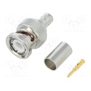112533 Connector: BNC; plug; male; straight; 50Ω; crimped; for cable; POM 2vTCEmI4wfBqhkBwIMMKvzpht2MpPF80xDH93JJ8LCs