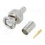 112533 Connector: BNC; plug; male; straight; 50Ω; crimped; for cable; POM 2vTCEmI4wfBqhkBwIMMKvzpht2MpPF80xDH93JJ8LCs