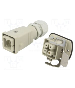 1802460000 HDC-KIT-HA 03.301 M Connector: HDC; male + female; HA; PIN: 4; 16A; 400V; 3+PE; size 1 khSLDXtrWFday1NL3IlHtK2qkM7Ou0DnfUm5kCR_pwo