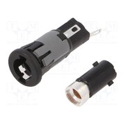 FX0367/2 Fuse holder; 5x20mm; 250V; on panel; black; UL94V-0; -20÷85°C Cnb7A1qiqT54qnY85Vat7gd3jmToNKujdWr1ECjJNd8