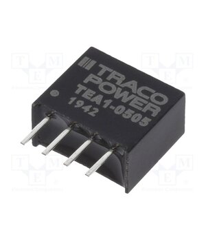 TEA 1-0505 Converter: DC/DC; 1W; Uin: 4.5÷5.5VDC; Uout: 5VDC; Iout: 200mA; SIP4 TyOPYLzdPK5vInVXE0lR7ph-lMfNIZni-9QAHsWOjeU