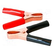 010032 Crocodile clip; 50A; Grip capac: max.29mm; black,red; 2pcs. KubxpMQFQHap174z3fMTz8BJ0oWLl-rADf9Jjfl7LPU
