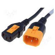 6051.2037 Cable; 3x0.75mm2; IEC C13 female,IEC C14 male; PVC; 0.6m; black _r6mlABF1ObG0xrvAojBPxMSPwUma7z9b0gVeZdDDTI