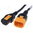 6051.2037 Cable; 3x0.75mm2; IEC C13 female,IEC C14 male; PVC; 0.6m; black _r6mlABF1ObG0xrvAojBPxMSPwUma7z9b0gVeZdDDTI