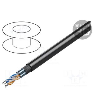 9842NH.00152 Wire; 2x2x24AWG; stranded; Cu; Insulation: LSZH; chrome; RS485; 152m uzkL9W85DvCJFvtMFrazu2RghuJrR6OXq-_PkQQmbsw