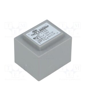 TSZZ2.4/004MP Transformer: encapsulated; 2.4VA; 230VAC; 6V; 6V; 200mA; 200mA; PCB Sb0VR6ARf7dbWx0PQiyIUwKorXRy4dqbigWPH9LcrD4