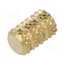 116M3 Threaded insert; brass; M3; BN 37872; L: 6.4mm; for plastic Og39BKCdg5lOuRmckyi6IV1OZqwK4HQxgQmcIm6OBHI