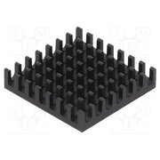 658-25AB Heatsink: extruded; grilled; BGA; black; L: 27.9mm; W: 27.9mm; 658 bNEPEHg58hN6P7FSPM56q93jwWf_Mv9PPOKFsu9RmD4
