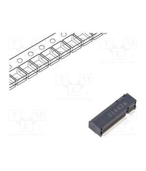 123A-58B01 Connector: M.2 (NGFF); horizontal; SMT; gold flash; PIN: 67; 0.5A M7svpHSfpJUuyXU7jsLAads1nsUhxRBEVz0uGnICyf8