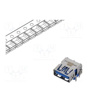 48391-0003 Connector: USB A; socket; on PCBs; THT; PIN: 9; angled 90°; USB 3.0 YwIJja51U2SBI5YvHQE79nIsqIZUcN4SCWcCcTZdPVw
