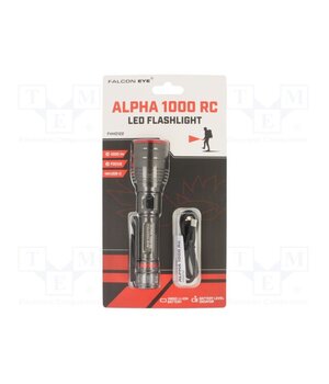 ALPHA 1000 RC Torch: LED; 7h; L: 161mm; 300lm,1000lm; Ø: 42mm; IPX4; FALCON EYE® w7Hnj3G_cjGkgkoAFjehLvPs6qQIsl4Wal0FxMiMhT8