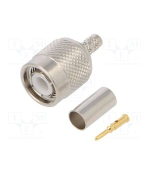 122372 Connector: TNC; plug; male; straight; 50Ω; crimped; for cable; POM bhrLR3qbP_Zzbl6ZH0LI5GNHYawd_KXJRSH0vxOu7Jg