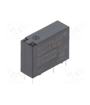 AZ9371T-1A-5D Relay: electromagnetic; SPST-NO; Ucoil: 5VDC; 10A; 10A/277VAC; PCB ZUSY0FCF4PINLqJOpfMl5w-TC-gHCqXcGRGIJRQWRek