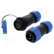 DS1110-27-2BU8 Connector: circular; male + female; PIN: 2; 500V; 3A; IP67 LXh9hD6pIMzXwctRktlZmNMKqzaStuXNrTXM5iH1Vcw