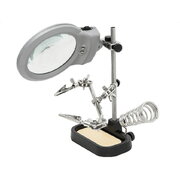 Assembly tool with magnifying glass