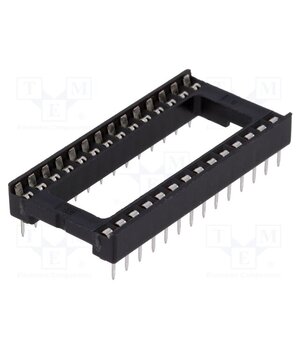 DS1009-28AT1WX Socket: integrated circuits; DIP28; 15.24mm; THT; Pitch: 2.54mm eP_pWaoG4sl8Fk5GcZGXuurmy7C7H852zfQMEX_Eo1A