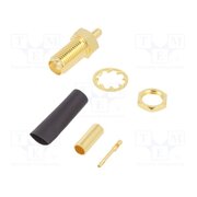 132119 Connector: SMA; socket; female; straight; 50Ω; soldering,crimped gs1cJLB4pcOxVX6rPyaGGgd54RaNcTGJZeoaCm62oqU