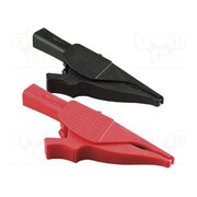 TL708 Crocodile clip; 6A; 1kV; black,red; Grip capac: max.40mm; 2pcs. dgFOPYZssvFVwOwSsBrnc9qzXnWc09mt1iwYUp9a7dE