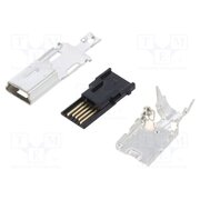UX40-MB-5P Connector: USB B mini; plug; UX; for cable; soldering; PIN: 5 wdYsJGhmx0kU0pbMjIuL2NbV2VHoPefpIVBIhF_2-K8