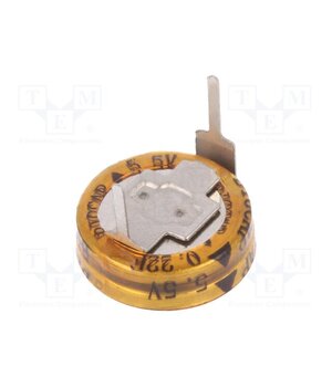 BCE005R5H224FS Supercapacitor; THT; 0.22F; 5.5VDC; ±20%; Ø11.5x6mm; -25÷70°C; EDLC eBTMIFOlFeQKN9-HnCa7mwpSCNlzAy6mvAXgByDEvKw