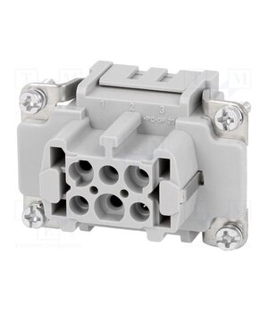 09330062702 Connector: HDC; contact insert; female; 16A; 500V; Han E®; PIN: 6 YCrPxUKfqao732USOzXKfr6DUPDnnw-vEB0jjJXQbLo